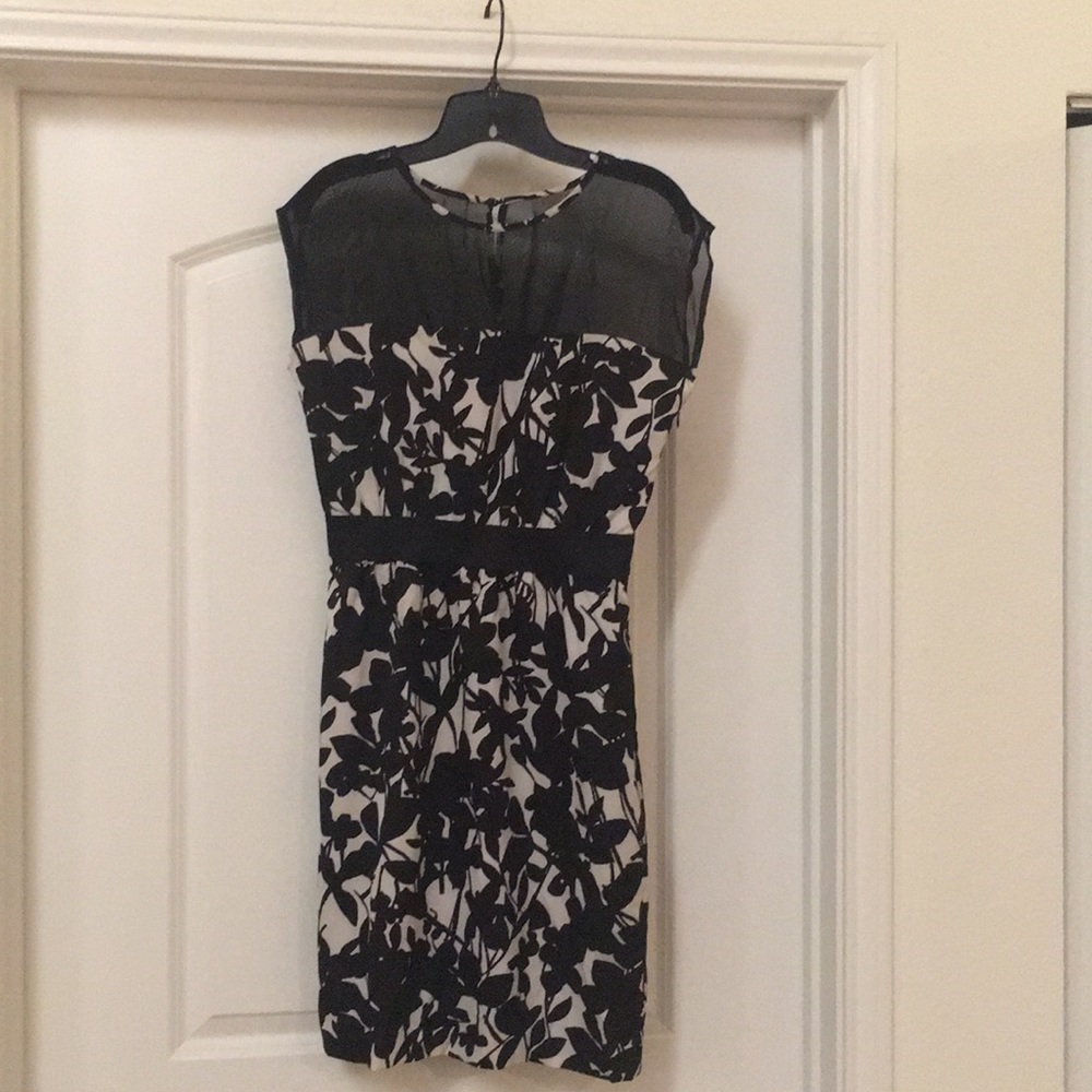 New York & Company Black and off white dress